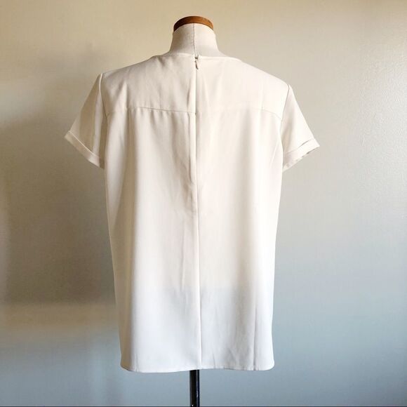 Calvin Klein multicolored ivory print blouse L/G - Picture 5 of 7